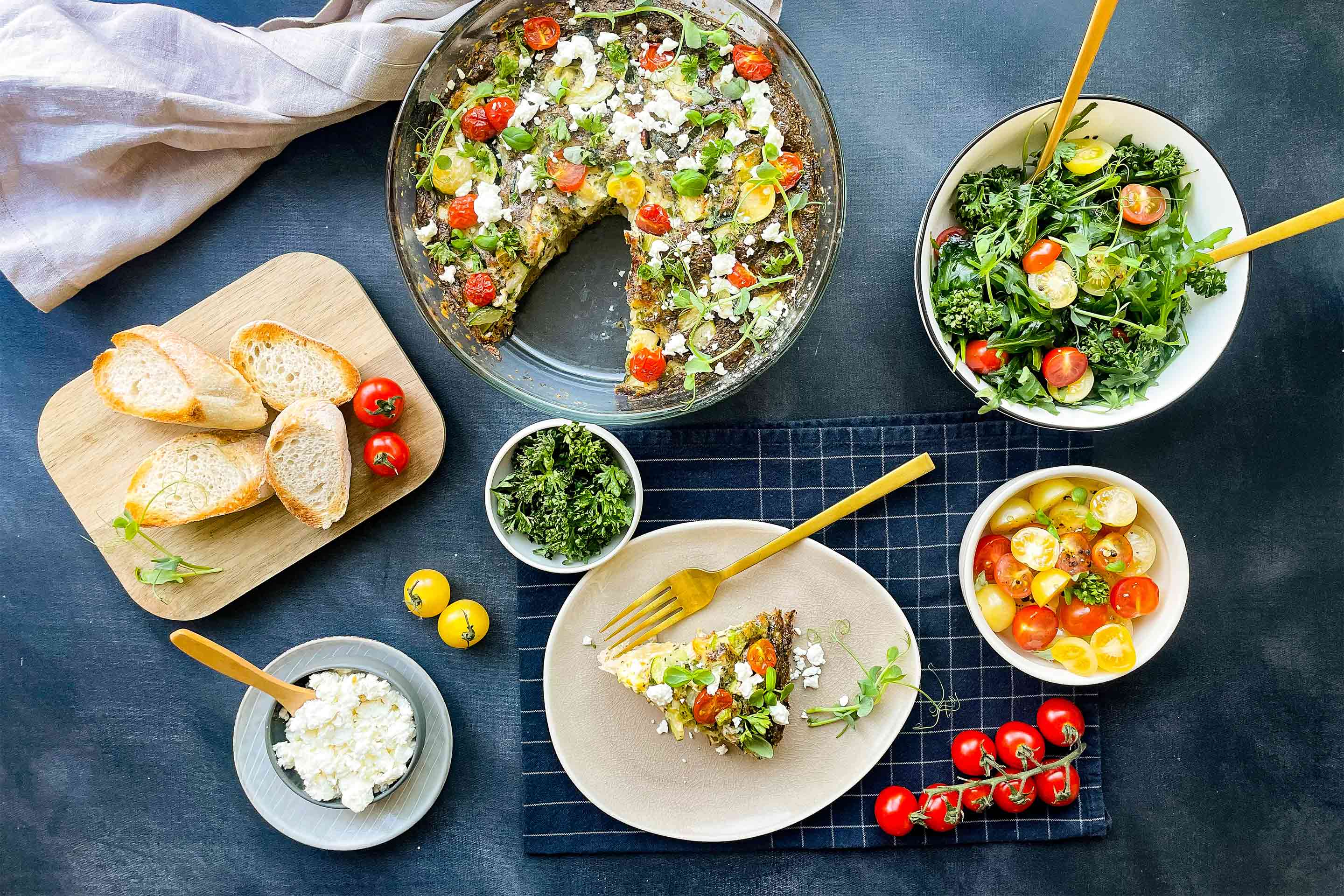 Vegetable Egg Casserole Web